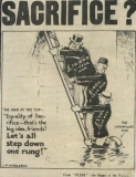 Sacrifice cartoon 1930s