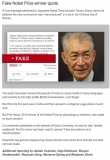 Covid and Nobel fake claim