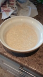 Sourdough cake after first feed.