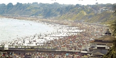 Bournemouthbeach in covid pandemic, 24/06/20