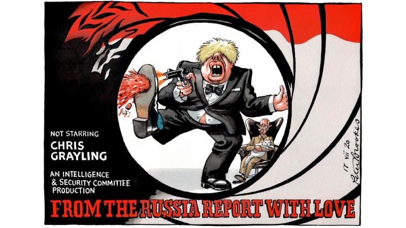 Russia report cartoon