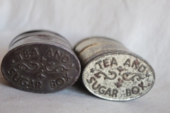 Antique tea and sugar container