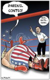 Stop the count - Latino cartoon