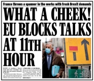 On Daily Express front page, 04/12/20