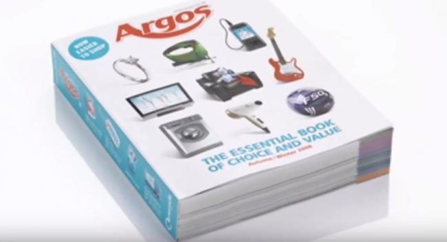 Argos catalogue