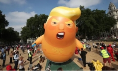 Trump baby blimp balloon