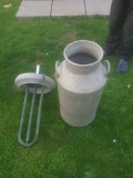 Blow Major in churn cooler