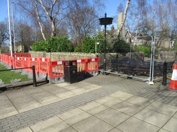 War memorial seating March 2021