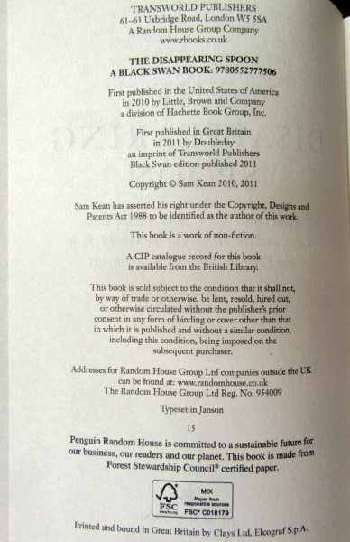 Sam Kean book