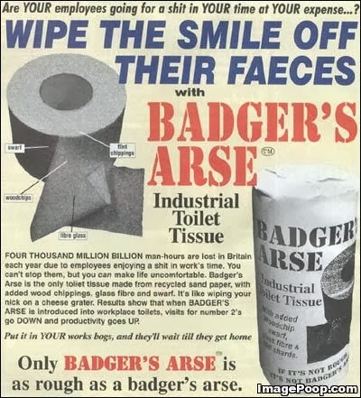 badgersarsetoilettissue