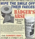 badgersarsetoilettissue
