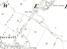 25 inch map of Hall Lane