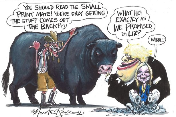 Australian trade deal cartoon