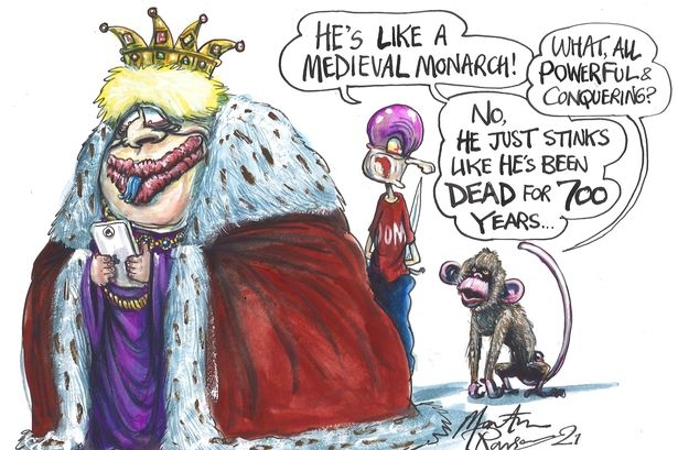 StinkingMedieval Johnson cartoon