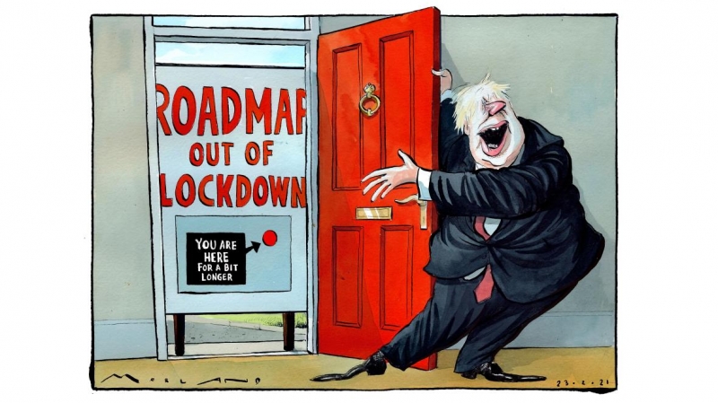 Lock down cartoon