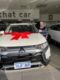 Margaret and new car July 2021