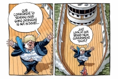 Johnson yacht cartoon