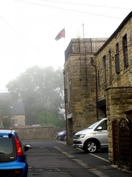 Anarchist flag Cooperative Street