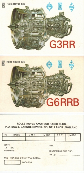 Later QSL Cards