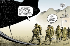 Afghanistan evacuation cartoon