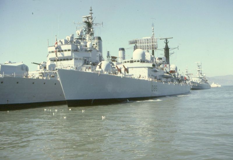 hms blake and hms birmingham at san francisco 1978 by skoshi8-d4m8m7f