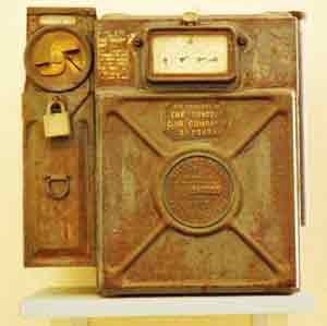 Shilling in slot gas meter