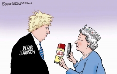 Johnson hair cartooon