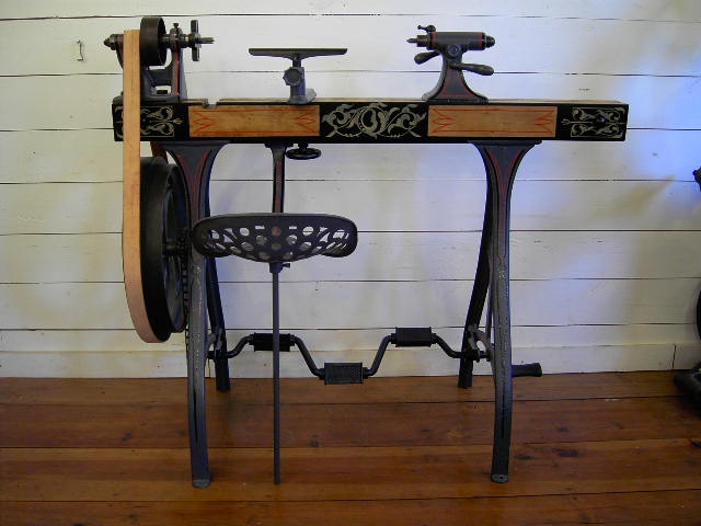 Pedal driven lathe