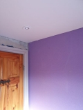 Lowered Finished Ceiling and Downlight