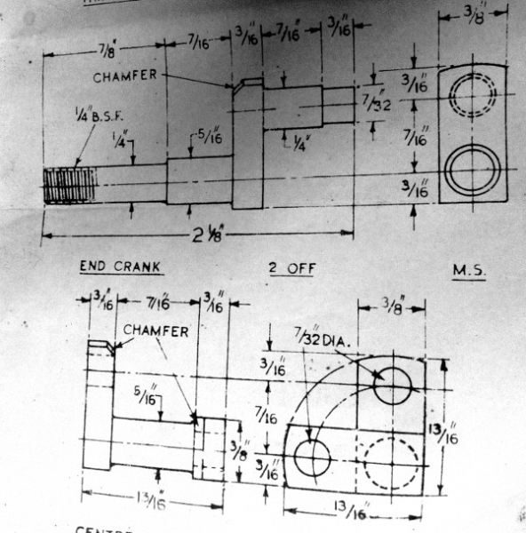 Crankshaft drawing Shand Mason