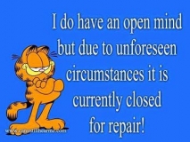 Closed mind cartoon