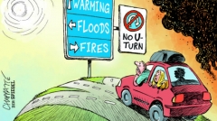 Climate change cartoon