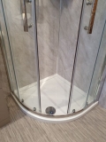 Completed Corner Shower Cubicle Tray