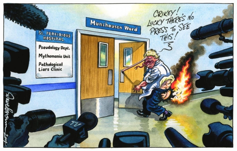 Johnson liar cartoon