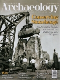 Work at Stonehenge in the 1950s - cover of magazine