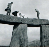 Work at Stonehenge in the 1950s