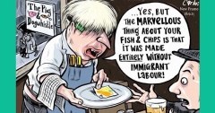 Fishing dispute cartoon