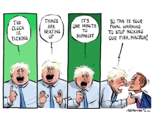 Johnson Macron Fish Cartoon