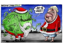 Covid Xmas cartoon