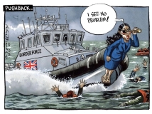 Patel push back cartoon
