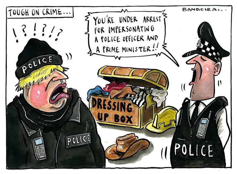 Johnson police cartoon 081221