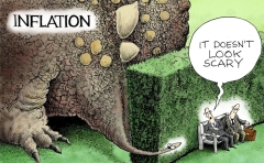 inflation dinosaur cartoon