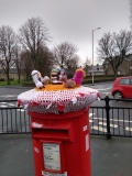 Nativity pillar box Dec 21