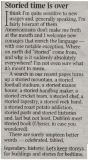 Clip from the Times about the word storied
