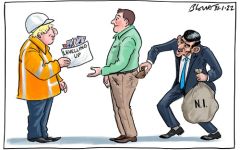 Levelling up cartoon