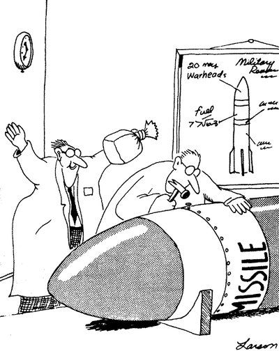 Larson bomb cartoon