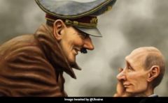 Hitler Putin cartoon 220222