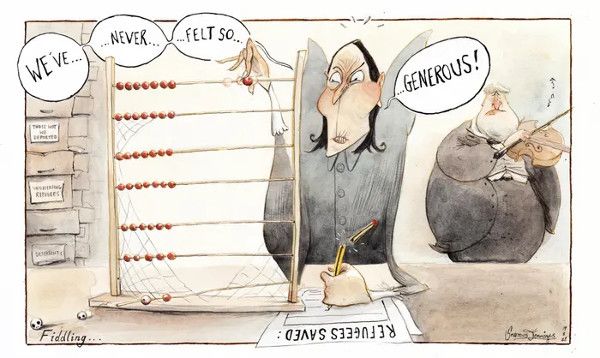 Ukraine visas cartoon