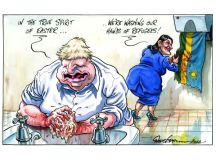 Rwanda migrants cartoon