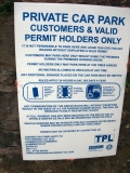Fosters Arms Parking Notice
